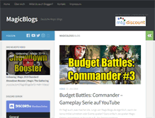 Tablet Screenshot of magicblogs.de